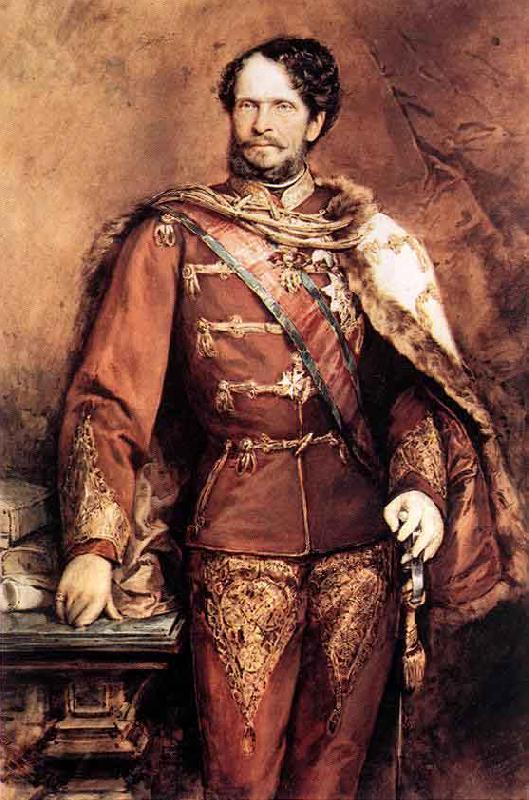 Gyula Benczur Portrait of Count Gyula Andrassy